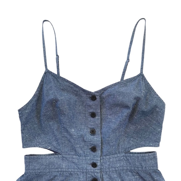 Madewell Chambray Cutout Summer Dress - Picture 4 of 8